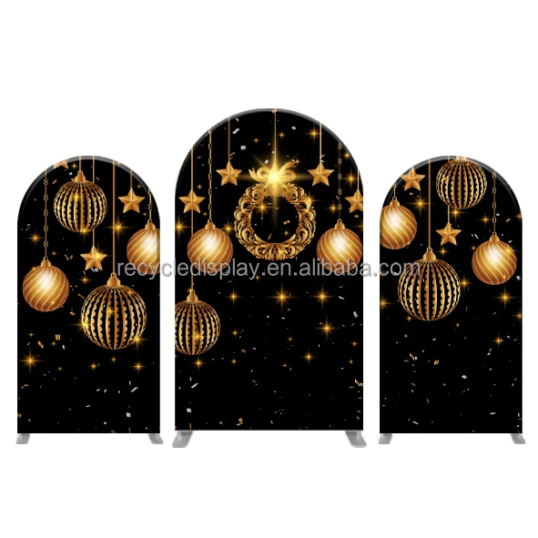 2024 news Supplies Photography Metal Round Metal Arch Backdrop Stand Cover Custom Party Decoration for Arch Backdrop Stand Kits