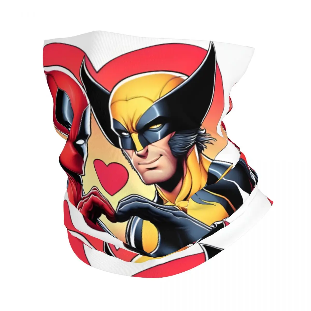 Bandana Neck Cover Printed Motorcycle Club Disney Marvel Deadpool And Wolverine Face Mask Cycling Scarf