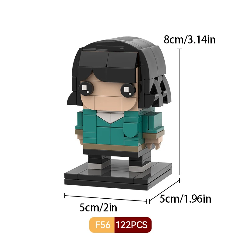 مجموعة مكعبات بناء شخصيات فيلم رعب ذات موضوع غريب - طوب صغير لشخصية ديموجورجون ورئيسي للأطفال هدية فكرة عيد الميلاد