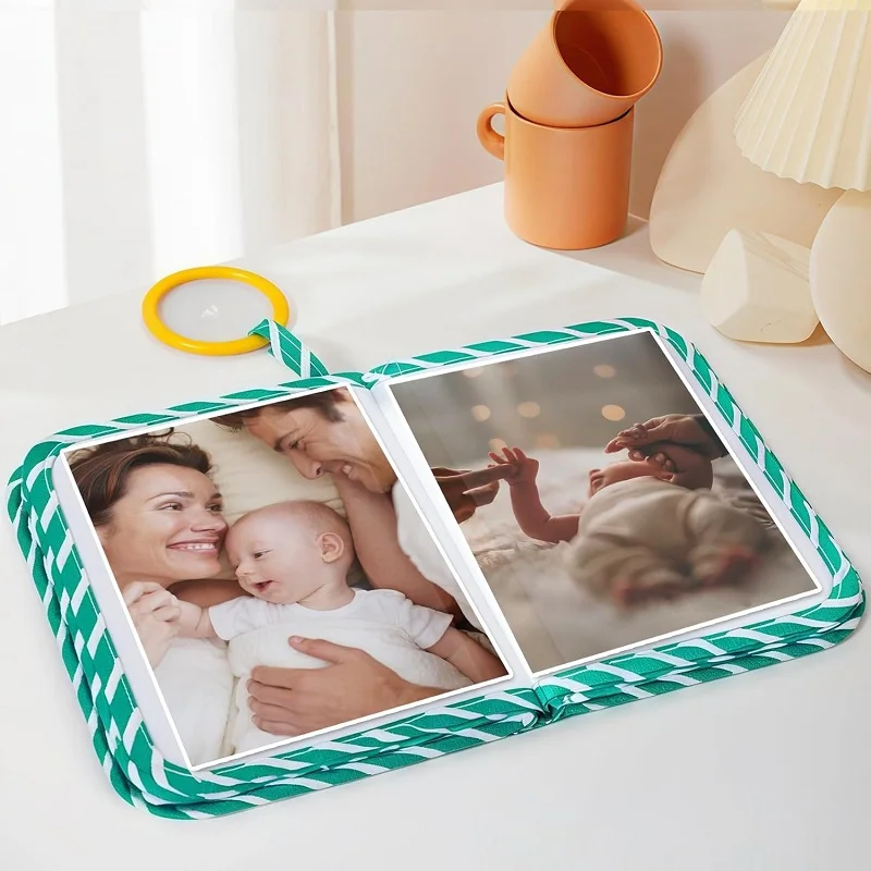 Baby's My First Photo Album for Baby  Shower Kids Toddlers Family Pictures Children's Cloth Book for Kids Memory Photo Girl Gift