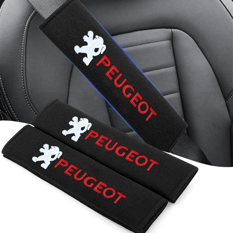 Car Seat Belt Cotton Safety Belt Shoulder Protector Cover Car Accessories For Peugeot 508 2008 5008 208 407 206 307 308 3008 207