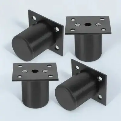 Pernas ajustáveis para móveis, 4 unidades, liga, sofá, durável, pés de armário, substituição, riser de metal para mesa, móveis, pernas