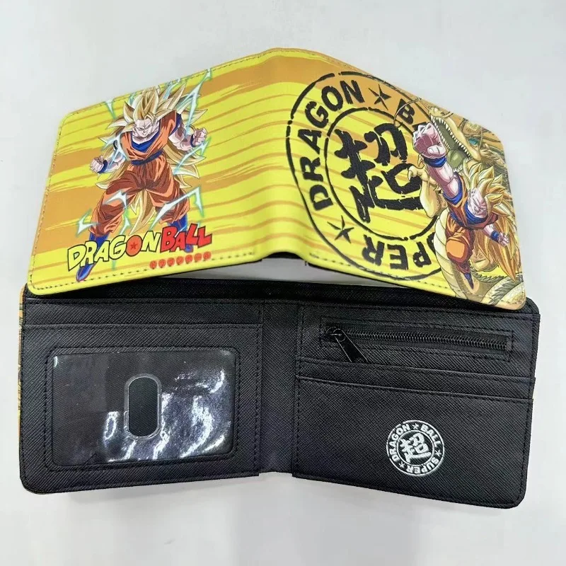 

Anime Dragon Ball PU Wallet Son Goku Cartoon Waterproof Portable High-Looking Multifunctional Card Holder Coin Purse Kids Gift