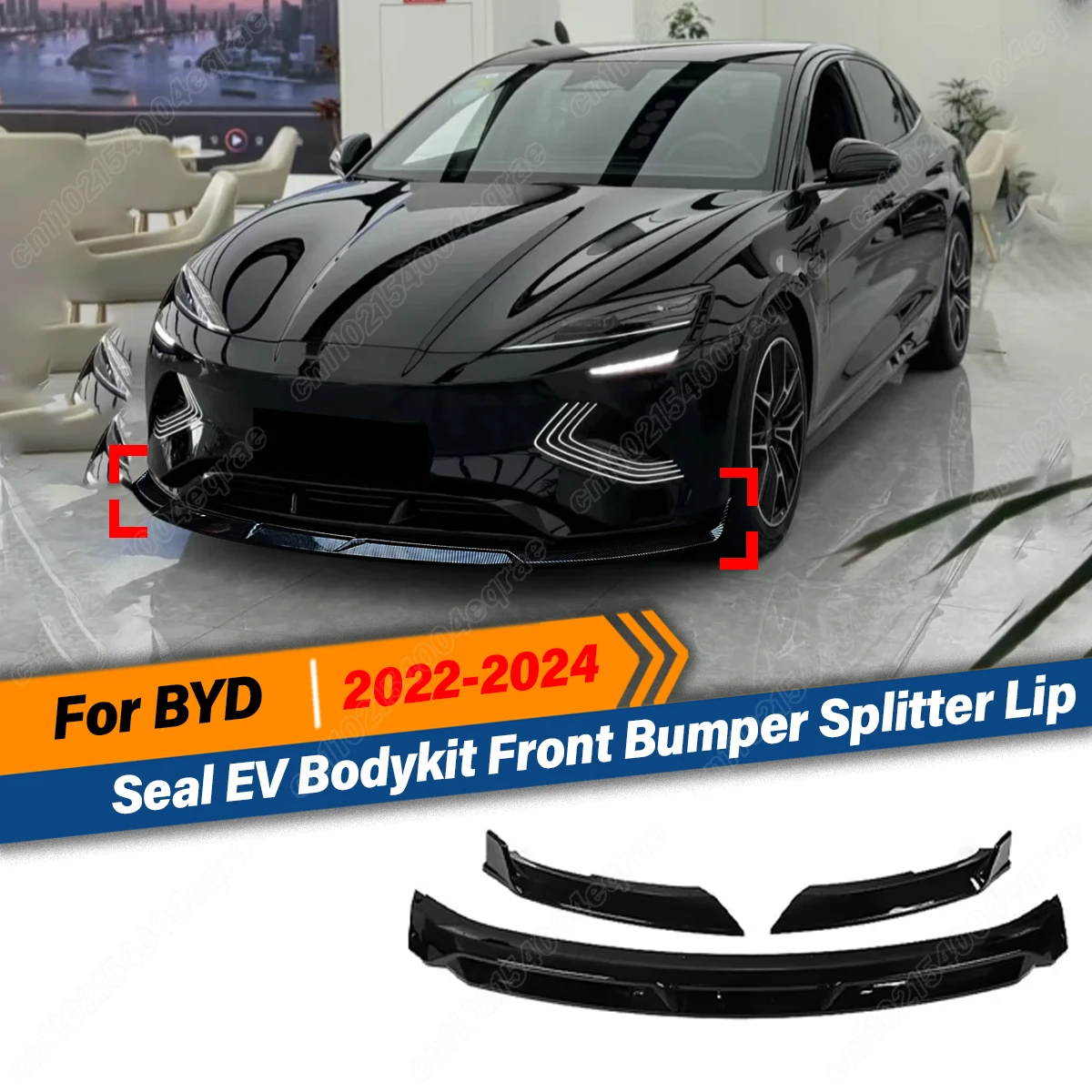 

Для BYD Seal EV 2022 2023 2024, передний бампер, гоночный стиль, разделитель губ, лопата, спойлер, диффузор, внешние аксессуары для автомобиля, комплекты кузова