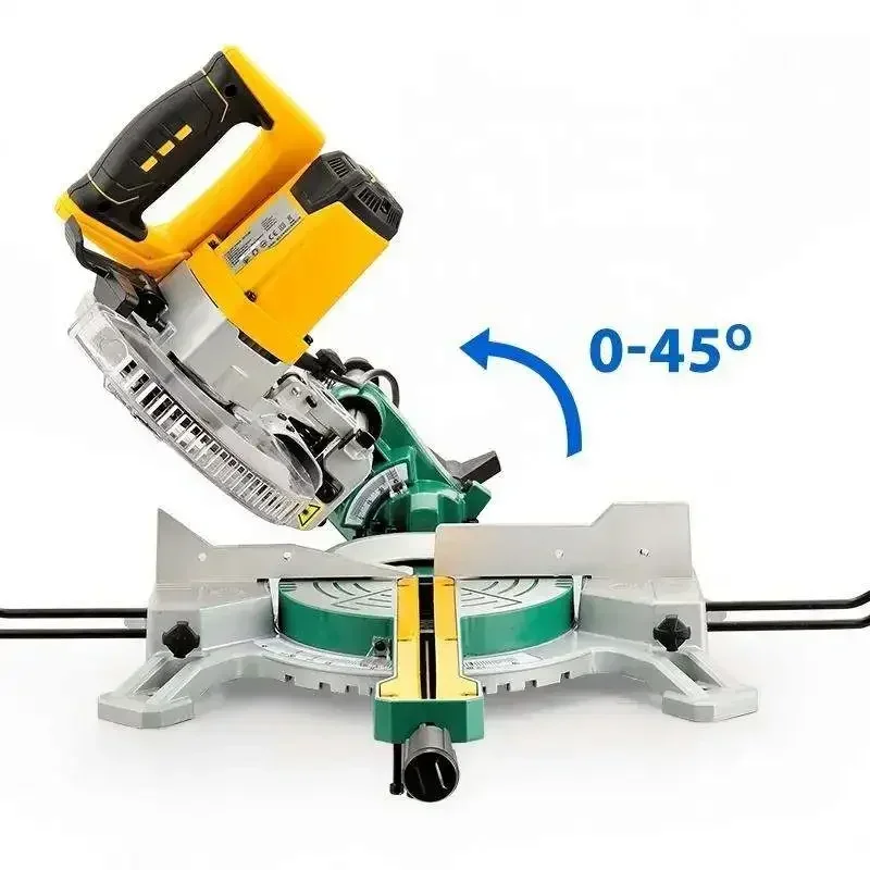 factory direct 8/12 Industrial induction motor sliding miter saw for wood sliding composite woodworking desktop aluminum cutting