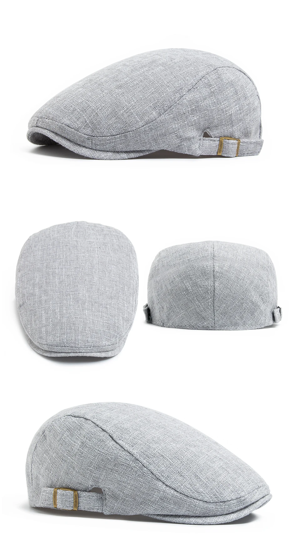 Neue Sommer Dünne Zweireiher Baskenmütze Mode Männer Vintage Visier Flache Kappe Frauen Hut Berets Für Casual Unisex Boina – Detail 6