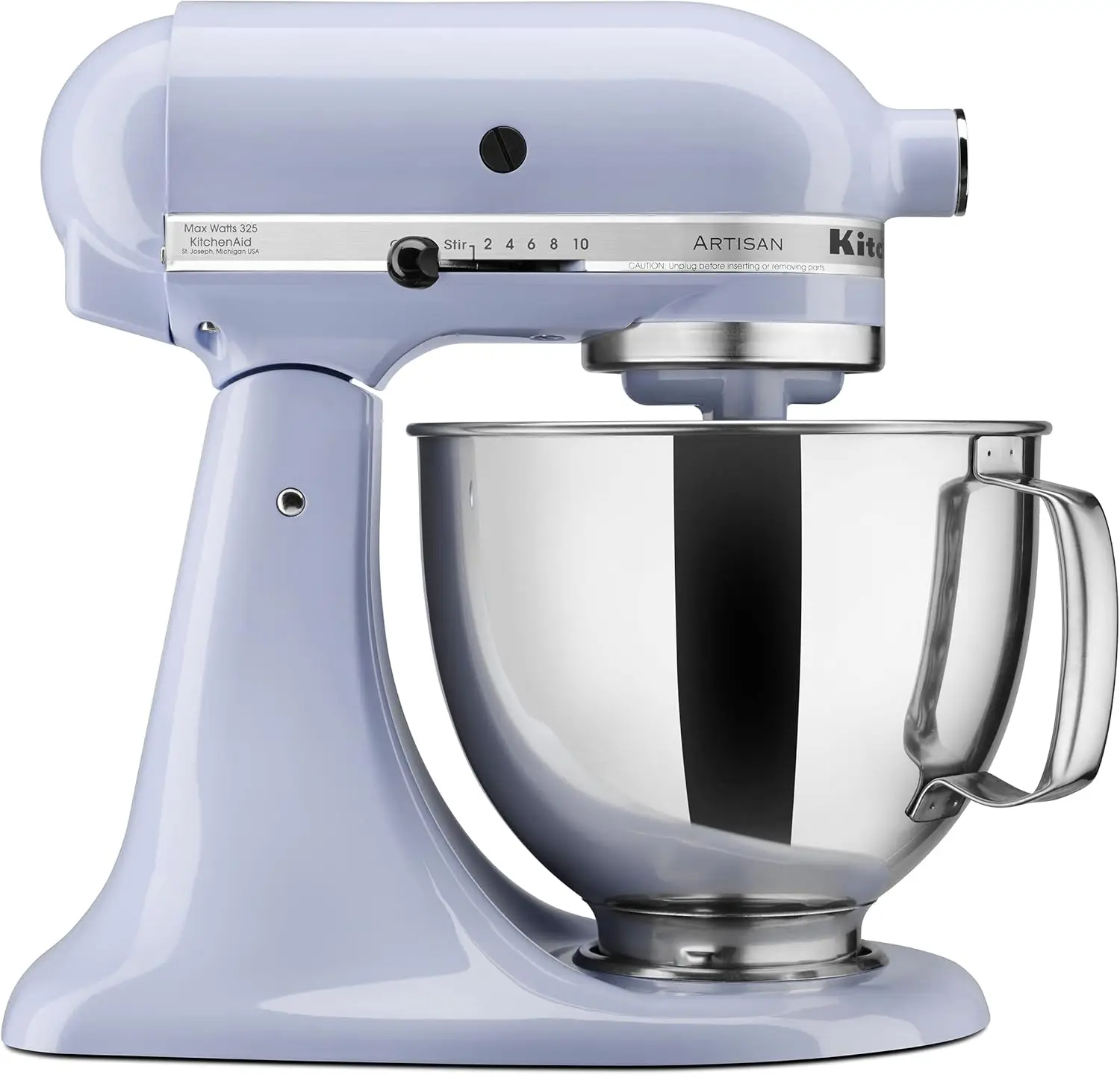 Artisan Series 5 Quart Tilt Head Stand Mixer with Pouring Shield KSM150PS, Lavender Cream