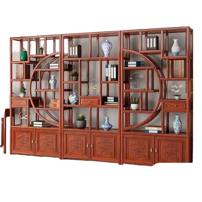 

Solid wood, Bogu frame, office, antique, Duobao pavilion, Chinese style, display cabinet, household, partition, floor