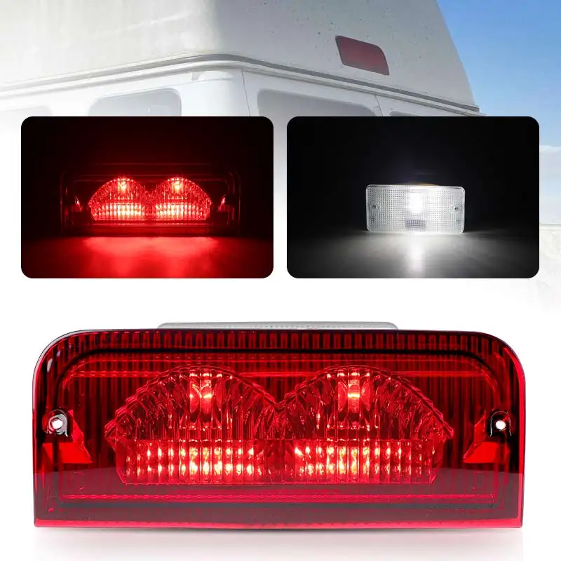 

Halogen/LED 3rd Third Brake Light High Mount Top Tail Stop Lamp For Ford E-150 E-250 E-350 E-450 E550 Econoline 6C2Z13A613B 12V