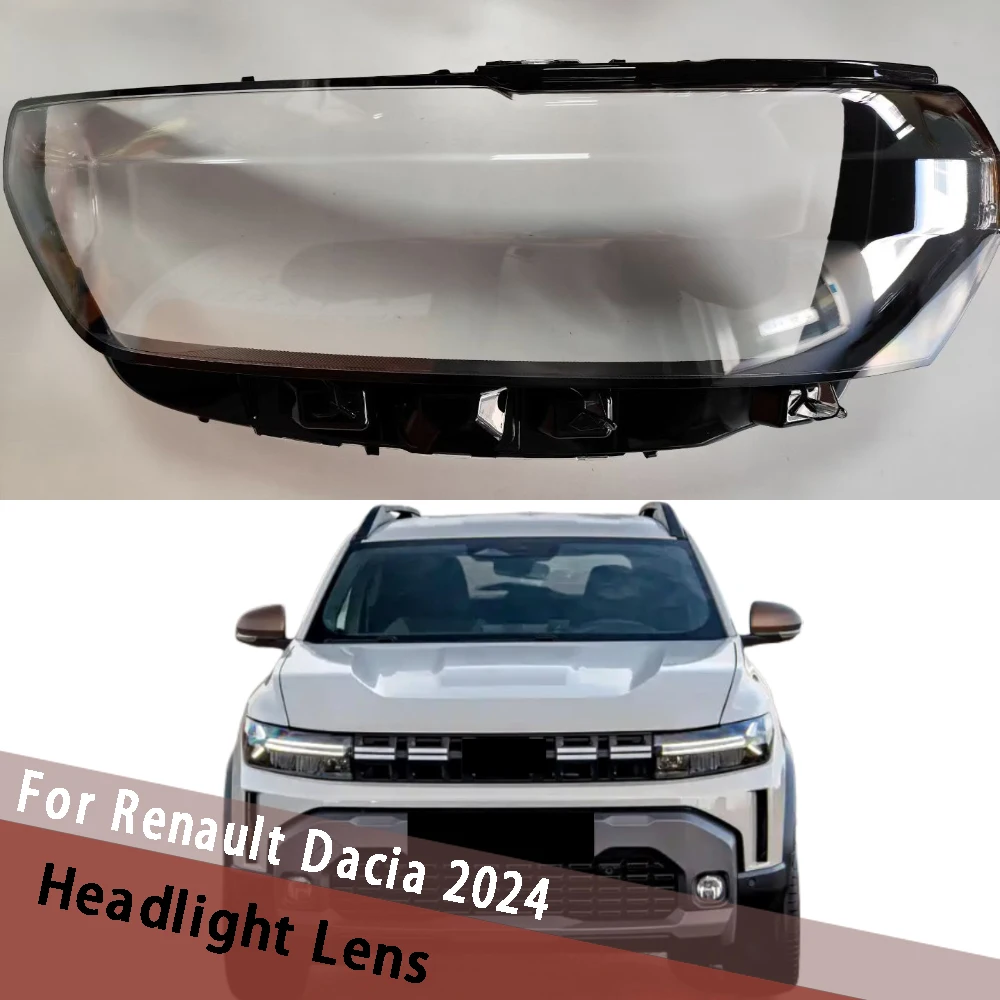 

For Renault Dacia 2024 Car Headlight Shell Transparent Lampshade Cover Headlamp Mask Hood Houshing Caps Replace Lampcover