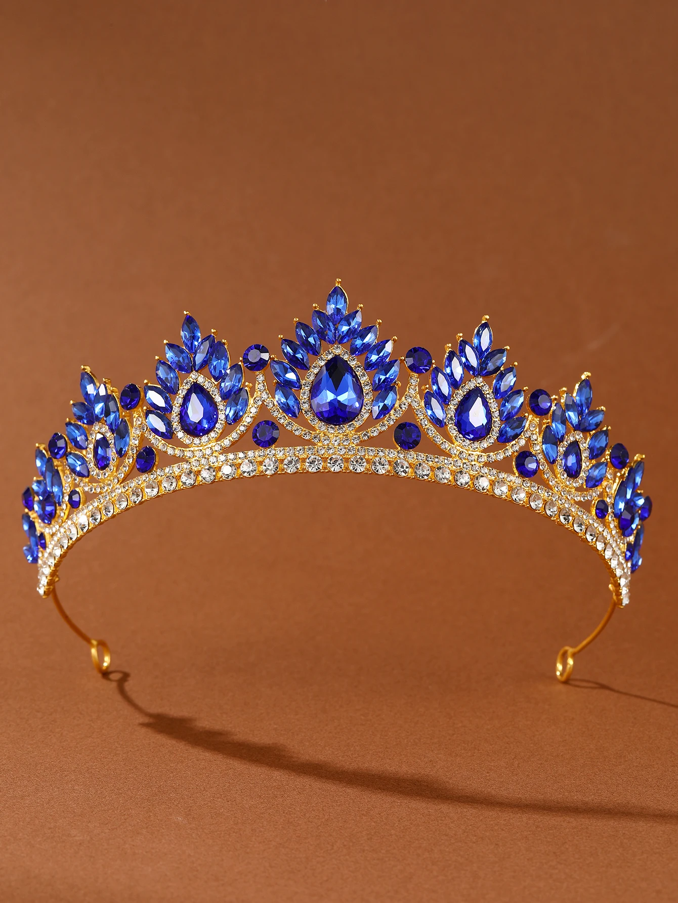 Princesa barroca Tiara Vermelha para Meninas, Pérola De Cristal, Strass Sereia, Acessórios De Cabelo Para Noiva, Festa De Aniversário, Damas De Honra Hal