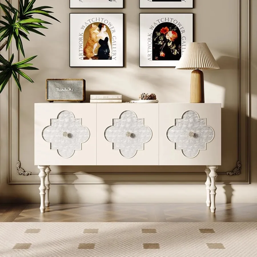 

Минималистичные шкафы для гостиной во французском стиле, кремовые шкафы из массива дерева, высококачественная дизайнерская мебель для хранения вещей Muebles LJ40