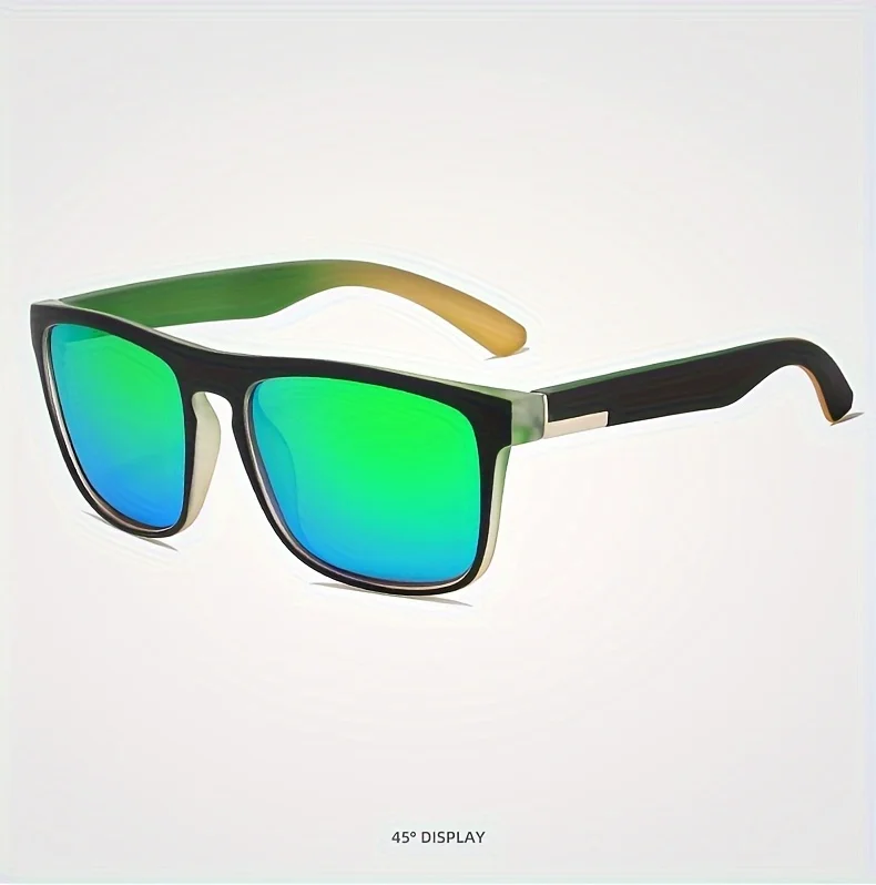 3Pcs Fantasie Gradienten Mutipcolor Quadrat Polarisierte Sonnenbrille AntiGlare UV400 Gläser Sommer Party Fahren Angeln Weihnachten Geschenk – Detail 17