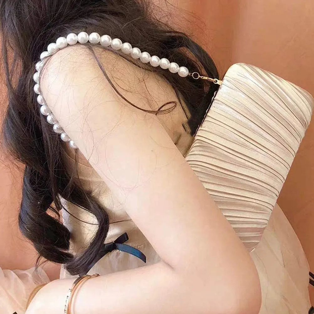 

Набор из 4 модных сменных цепочек для сумок: блестящие ремни для сумок через плечо, декоративные элегантные цепочки для сумок DIY, аксессуары для женских сумок-тоут