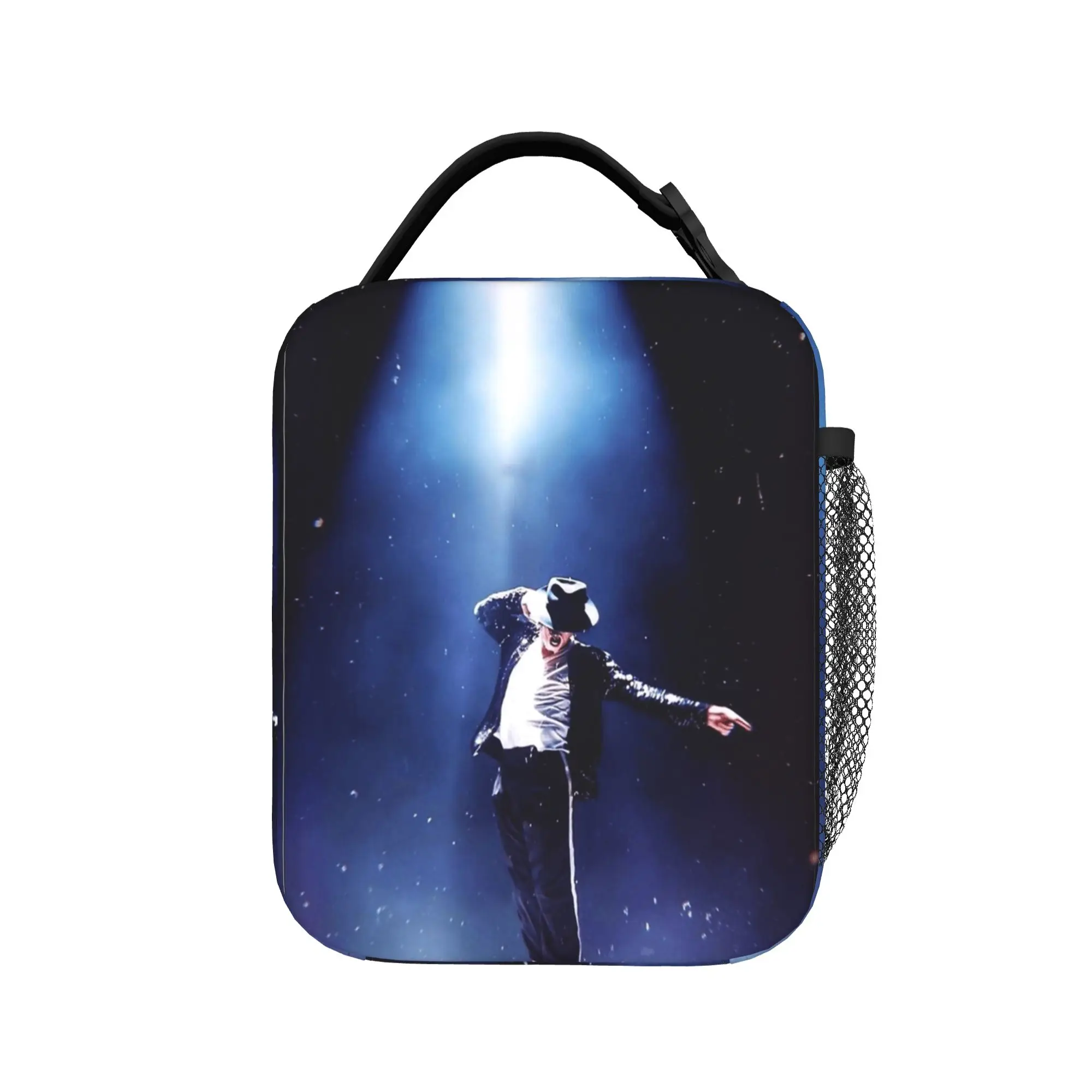 MJ king of pop under the light Insulated Lunch Bag Cooler Bag  Lunch Container Tote Lunch Box Food Handbags Beach  Outdoor