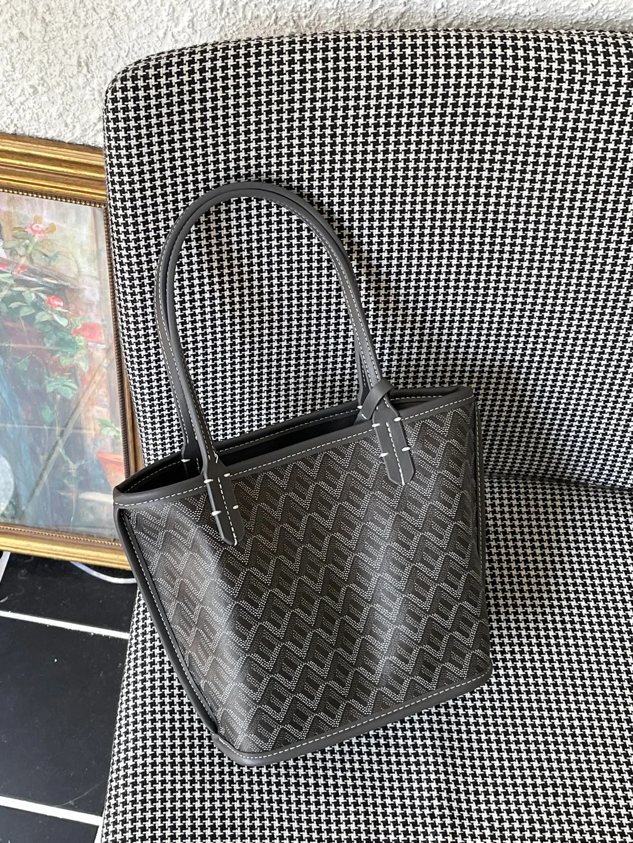 Tote Bag A++++ Little One Shoulder Handbaglarge Capacity Shoulder Shopping Bag Mummy Tote Bag Double Sides Leather Mini