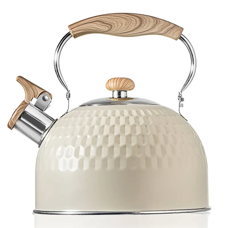 

24-Hour Delivery Tea Pot, Kettle, Coffee Pot, Teapot, Hammer Patterned Stainless Steel Whistle Kettle Large Capacity