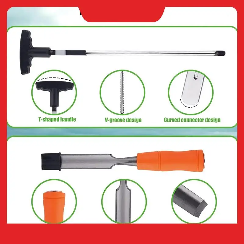 Golf Grip Removal Tool & Golf Grips Tape Remover, V-Groove Grip Remover Saver Repair Tool Essential Accessories