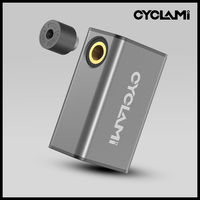 Ultralight Bike Air Electric Pump CYCLAMI A3 100psi Portable Pocket Tire Inflator For MTB Road Bicycle Motorcycle Aluminum Alloy