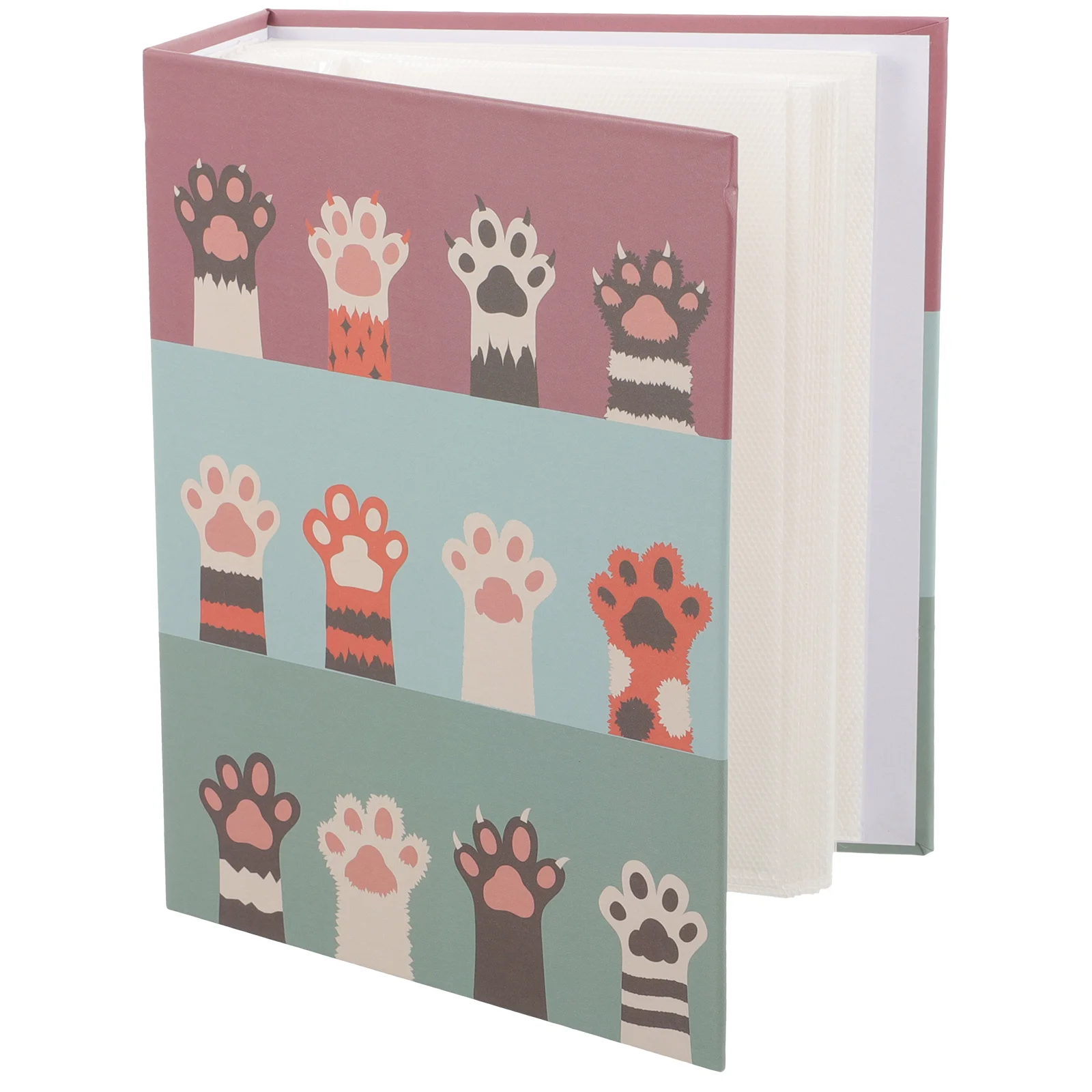 Sticker Storage Album Nail Decals Tools Book Retro Cat Claw Photo Girl Display (New Claw) Stickers Organizer