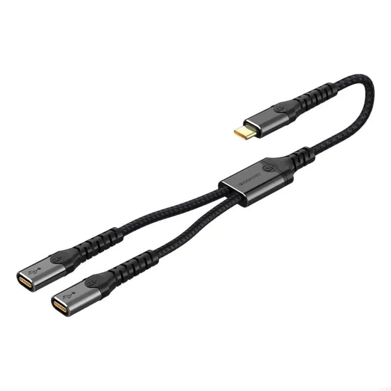 Fast Speed USB C Female To Female Extension Cord Braided Material Multifunctional Splitter For Office Home H8WD