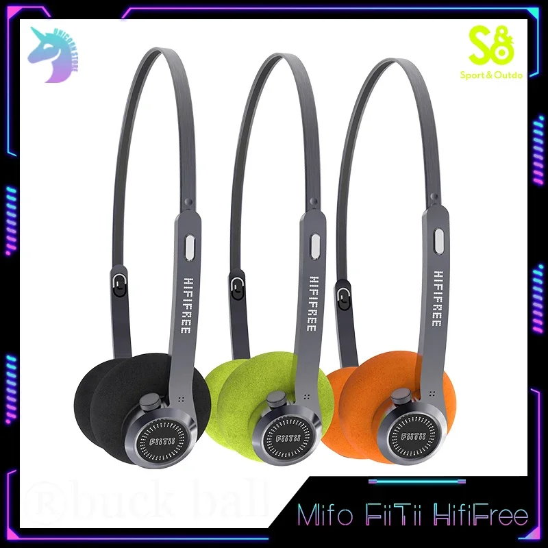 

Mifo Hififree Wireless Bluetooth 5.4 Handsfree Headphone Over Ear Earphones With 8G Memory Noise Reduction Low Latency Headset