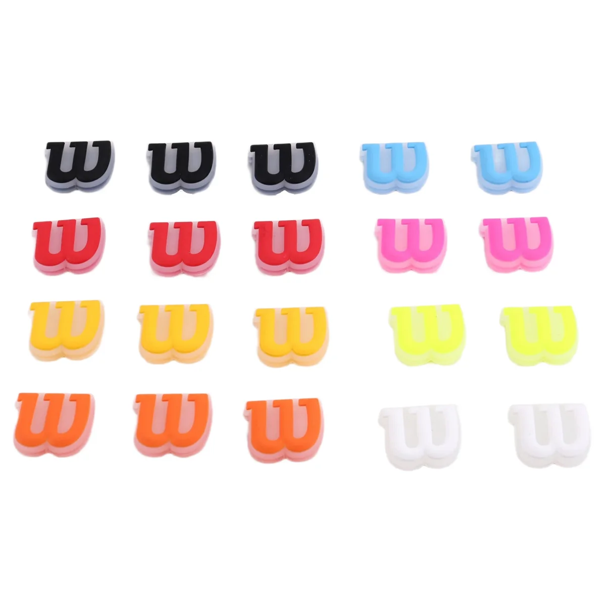 

N84R Alphabet Tennis Racket Dampener Environmentally Friendly Silicone Tennis Racket Dampener Tennis Racket DIY Accessories