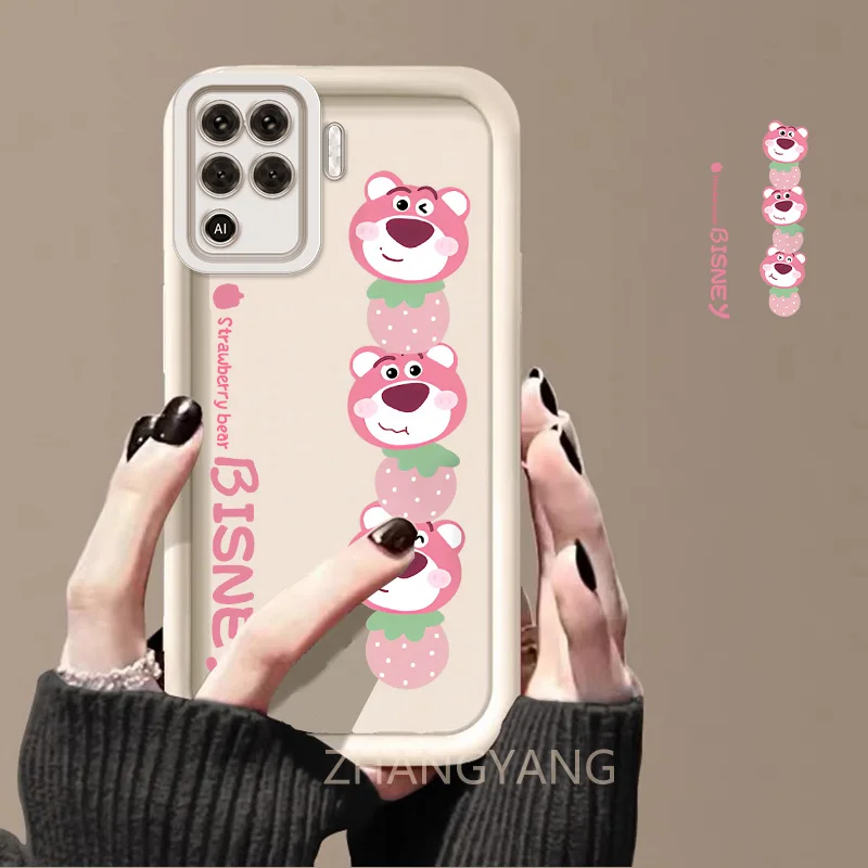 Case For OPPO A94 4G Reno 5F Cute cartoon bear phone case with silicone TPU soft case anti drop and shockproof phone camera full image 4