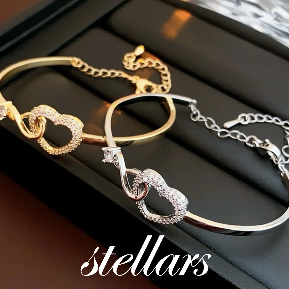 سوار مجوف على شكل قلب من الزركون، سوار معصم عصري بسيط ومتعدد الاستخدامات، أنيق وخفيف فاخر ذو ملمس راقي للنساء