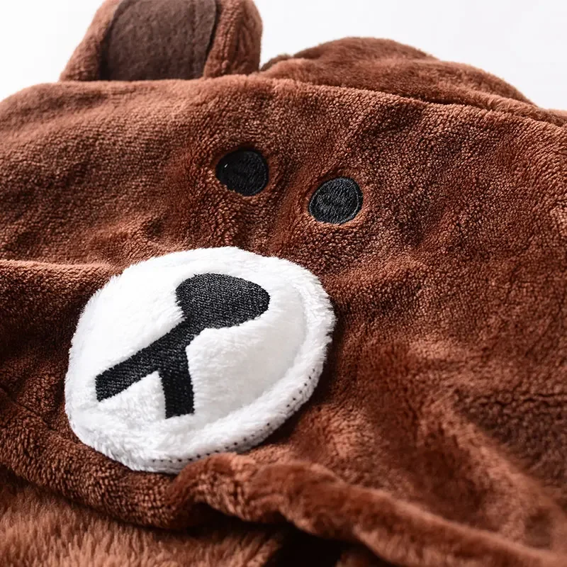 بيجامة كيغورومي على شكل دب كرتوني للرجال والنساء ، وزرة مهرجان مضحكة ، فانيلا بسحاب حيوان ، ملابس نوم دافئة ، بدلة شتوية ، بالغ ، XXL