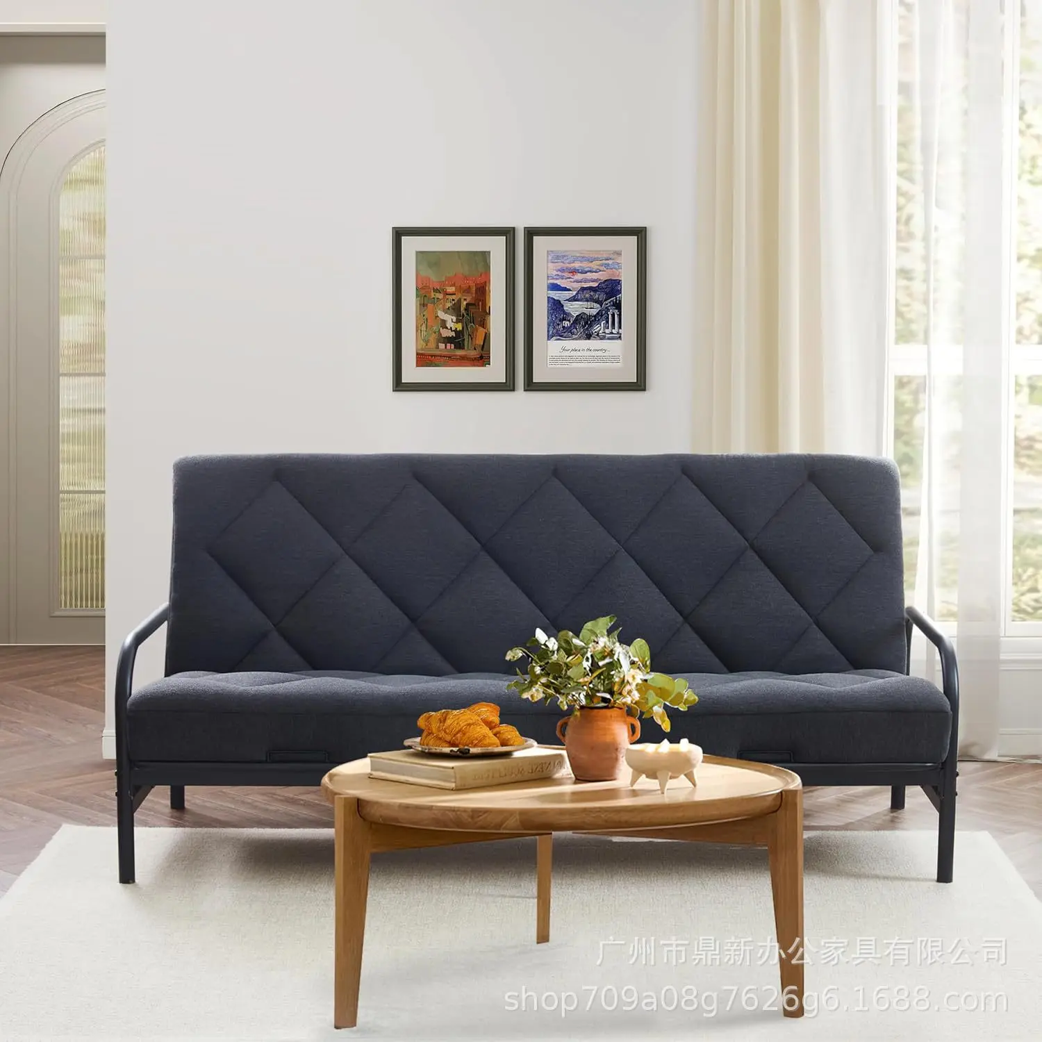 Living room sofa bed memory sponge high density foam quilt mattress sofa bed