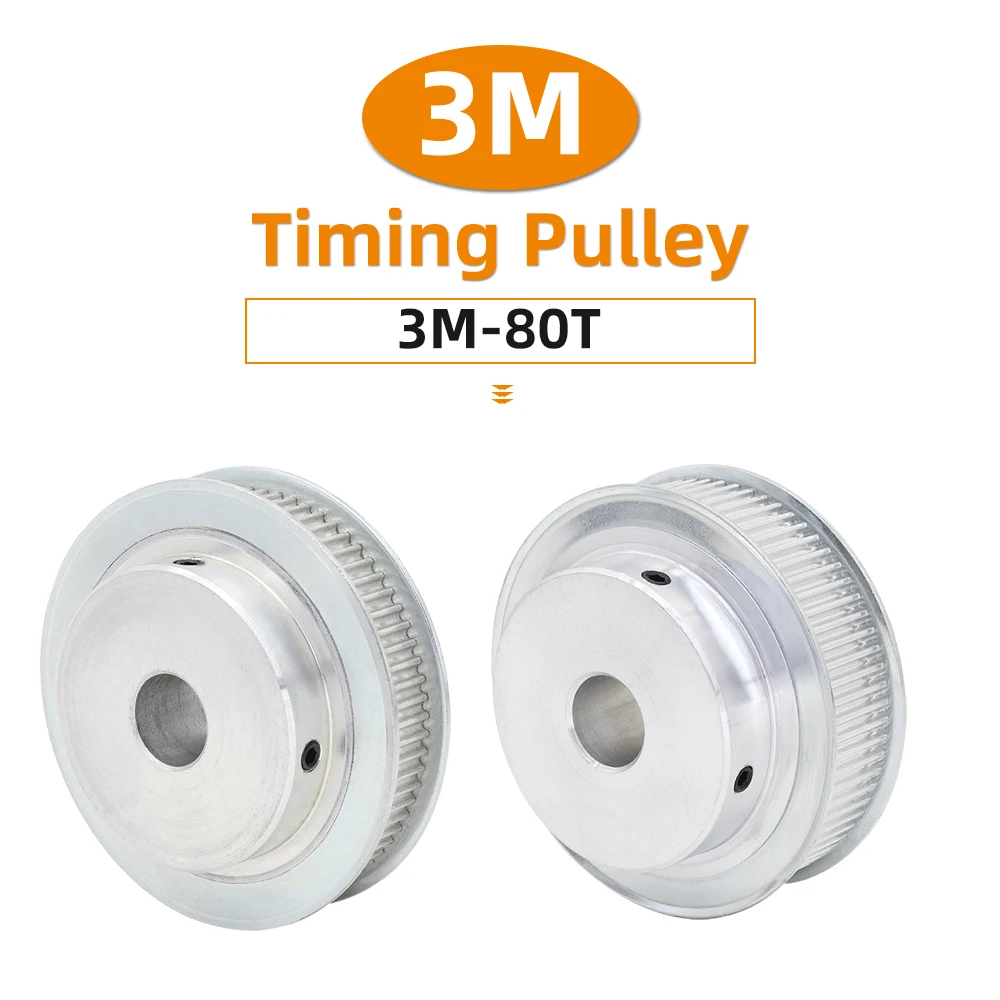 

80 зубьев HTD 3M Ременный шкив Шаг зубьев 3,0 мм Дуговой зуб Внутренний диаметр 8-20 мм для ширины 10/15 мм 3M Ремень ГРМ HTD3M 80 Зубьев 80T