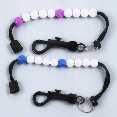 2 шт., цепочка для очков в гольфе, изысканное качество изготовления, безопасные материалы, идеально подходят для занятий в гольф, счетчик снимков в гольф на открытом воздухе