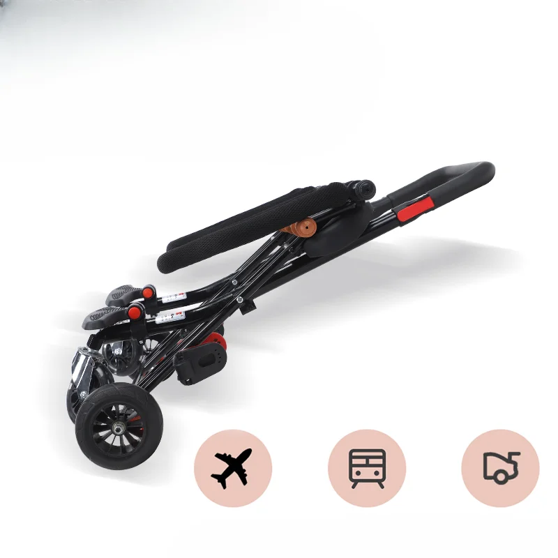 Small To Carry Double Stroller Lightweight Baby Foldable Rotating Double-seat twin baby stroller Easy-to-receive Stroller