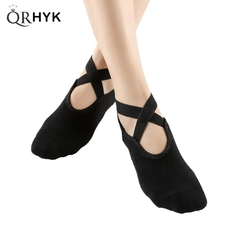 Yoga Socks for Women Anti-Slippery Bandage Breathable Pilates Ballet Dance Socks