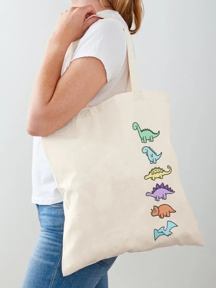 

Cute Dinos Tote Bag Canvas stote bag Eco bag Shopper handbag tote custom