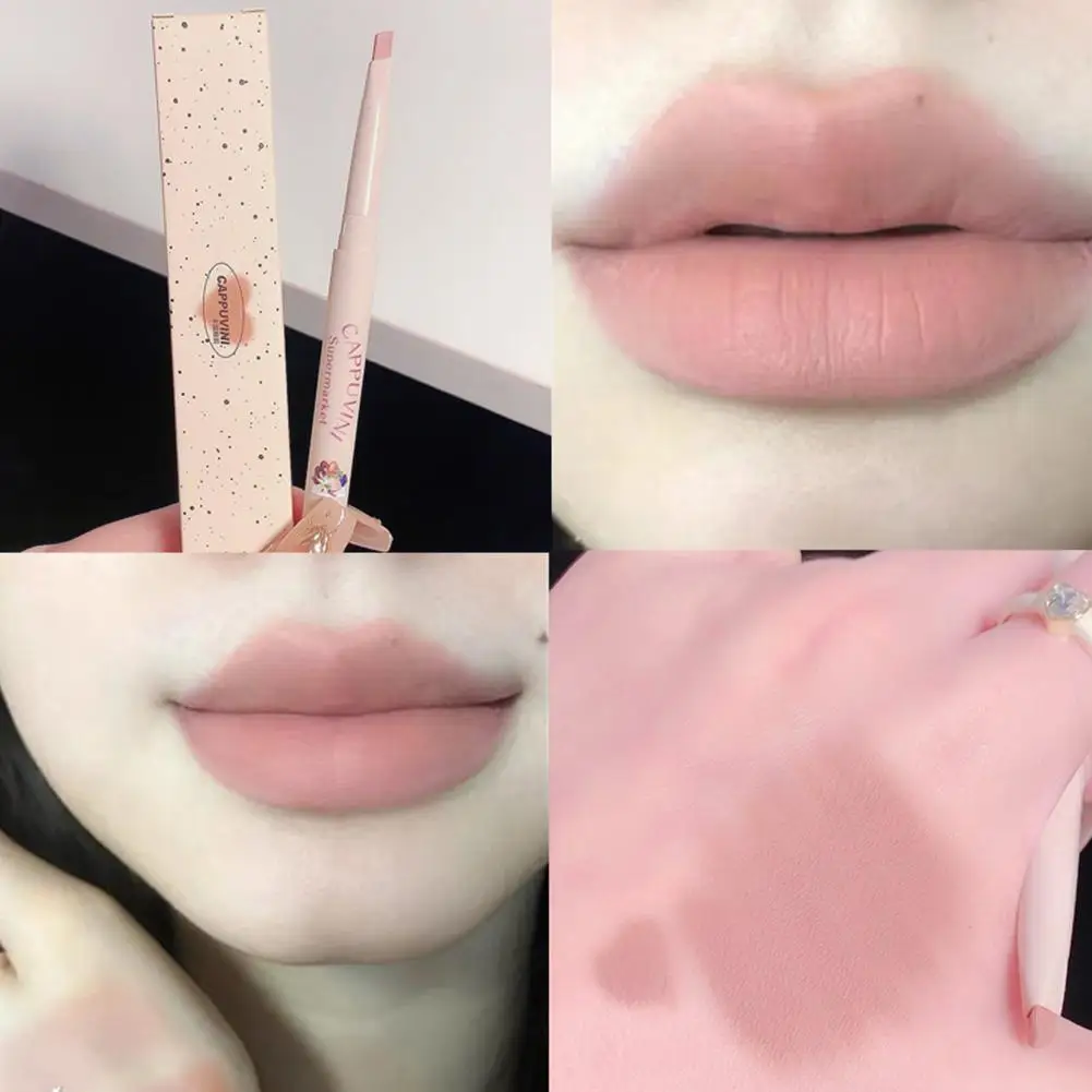 5-Farben-Lipliner niedlichen Lippenstift Stift Lippen form wasserdichten Lippenstift kleben nicht Tasse Lip gloss Lippenstift Stift Make-up Lippen kosmetik