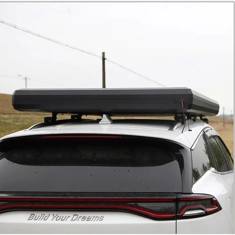 High Quality 2-4 People Aluminum Hard Shell Roof Top Tent One Touch Opening With Mattress Offroad Camping Fit For SUV Pickup Tru