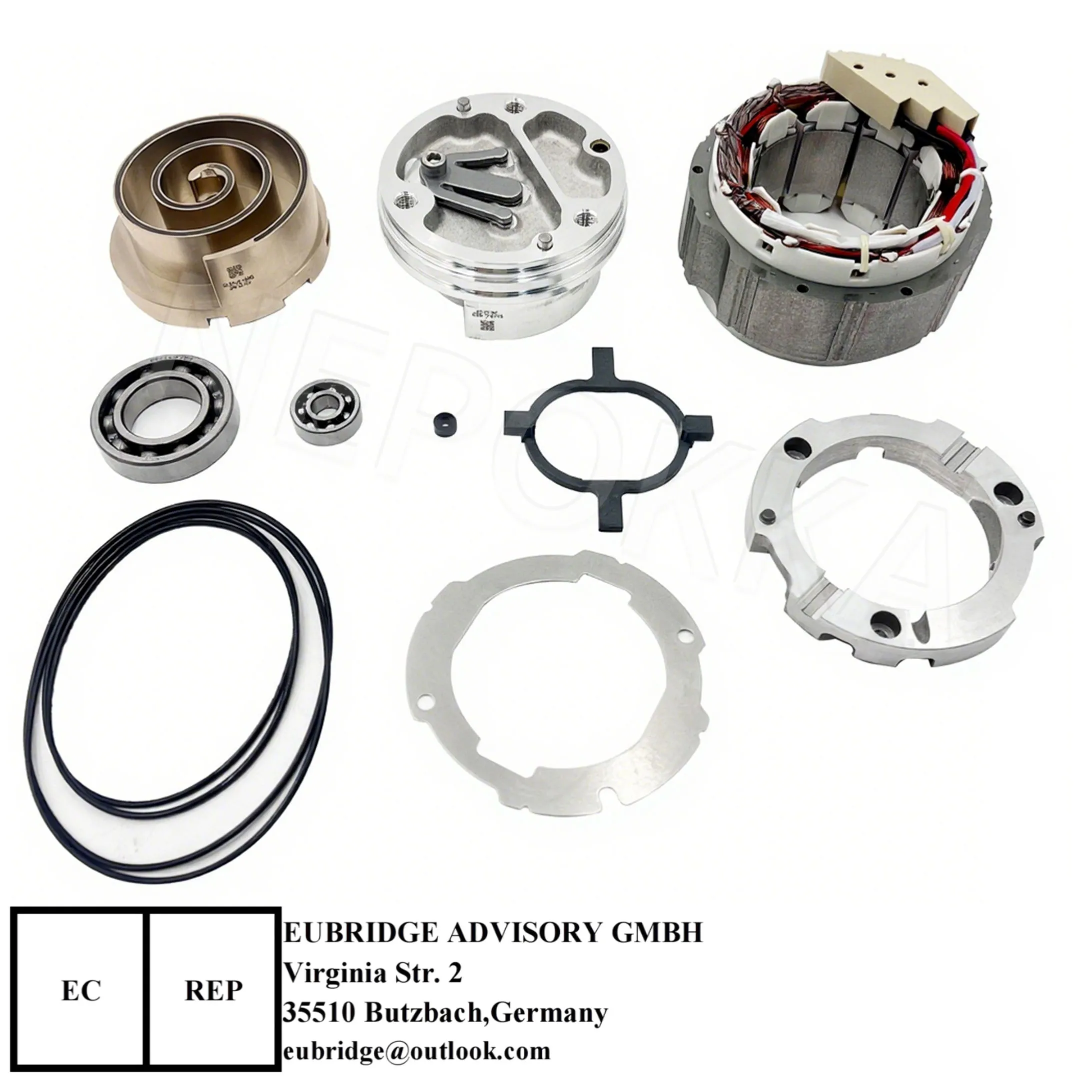 

New energy electric vehicle compressor repair kit, suitable for Mitsubishi and Geely Emgrand 450