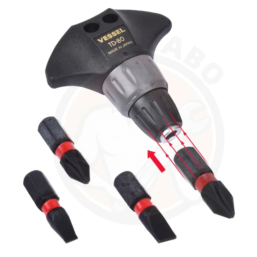 مجموعة مفكات براغي مغناطيسية مكونة من 39 قطعة من VESSEL S-12C لحل وظائف الشد القوية متعددة الاستخدامات ومريحة!