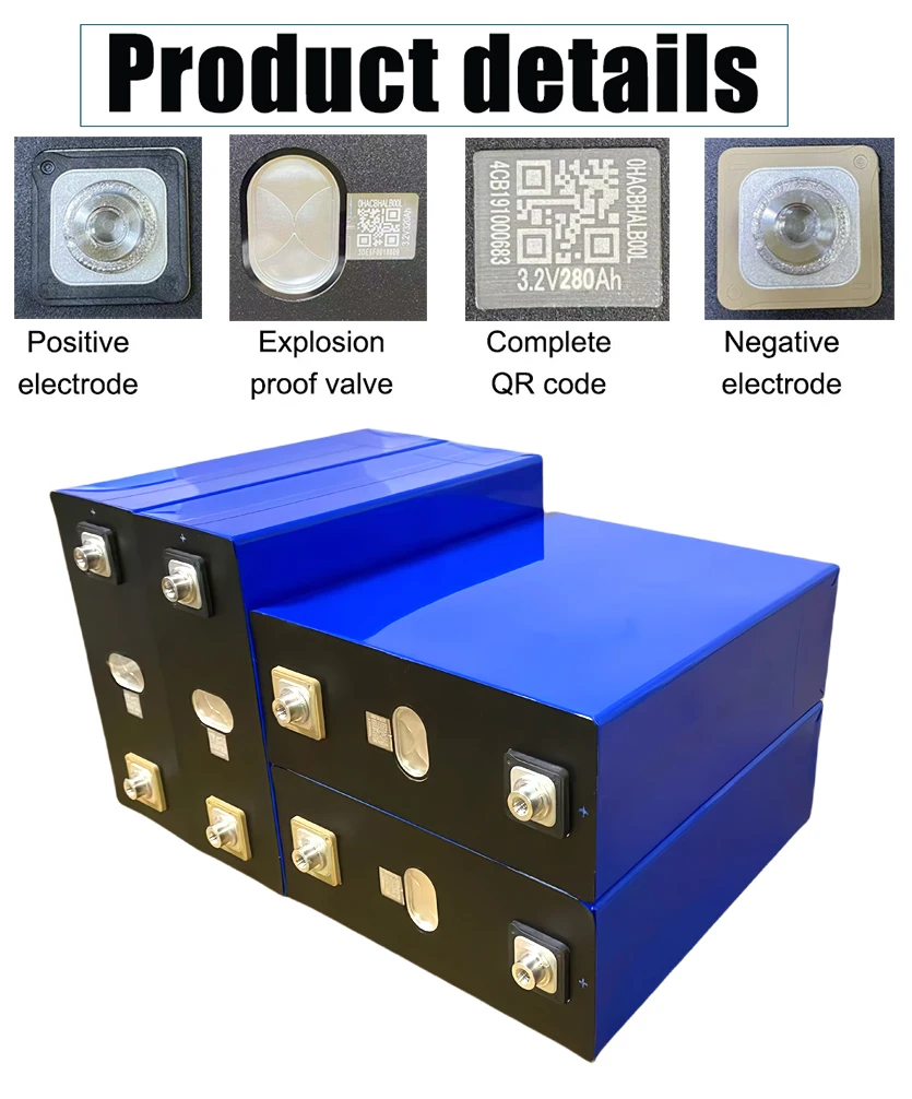 nuova batteria lifepo4 3.2V 280AH FAI DA TE 12V 24V 48V Classe A RV barca elettrica accumulo di energia solare batteria domestica US/EU duty-free