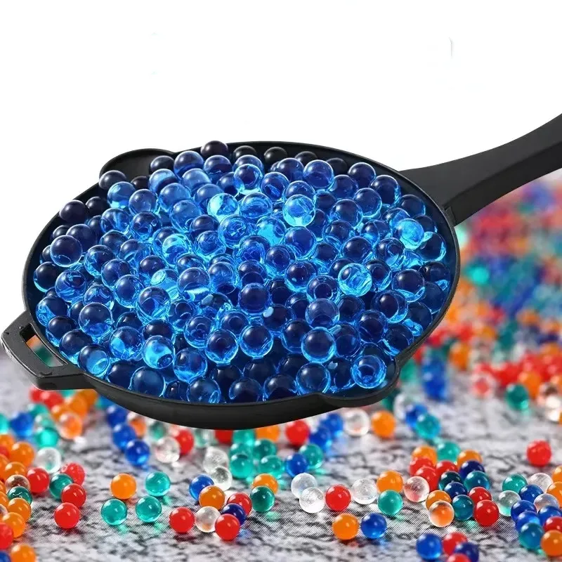 8000Pcs 7-8mm Wasser Perlen Gel Ball Elektrische Pistole Polymer Kristall Boden Hydrogel Gel Polymer Wachsenden wasser Ball Hochzeit Wohnkultur