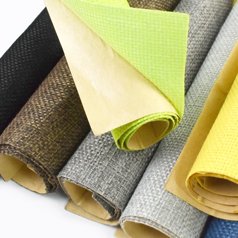 

10P Self Adhesive Linen Fabric Bag Casket Liner Fabrics Drawer Wall Home Decoration Cloth DIY Sewing Handmade Craft Material