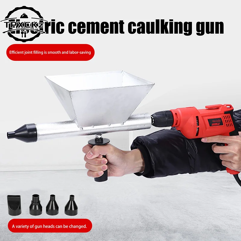 Máquina Eléctrica de Inyección de Mortero, Pistola de Calafateo Manual, Herramienta Automática para Rellenar Mortero con Boquilla