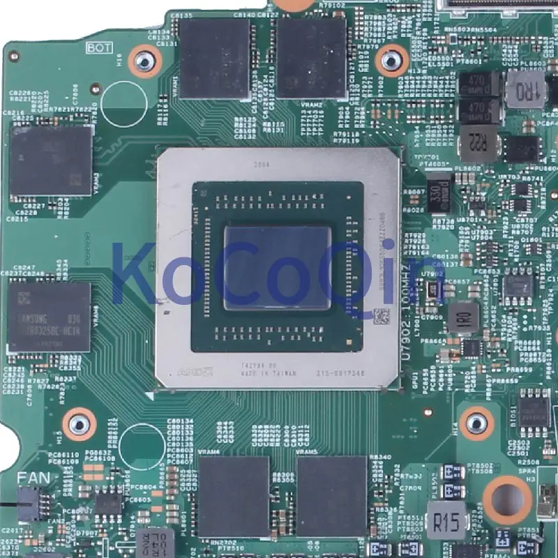 19802-1 Dành Cho Dành Cho Laptop DELL G5 SE 5505 Máy Tính Xách Tay Mainboard 0NCW8W 0M8C1F CN-0JT83K 0JT83K JT83K 215-0917348 6GB DDR4 Laptop Bo Mạch Chủ Thử Nghiệm