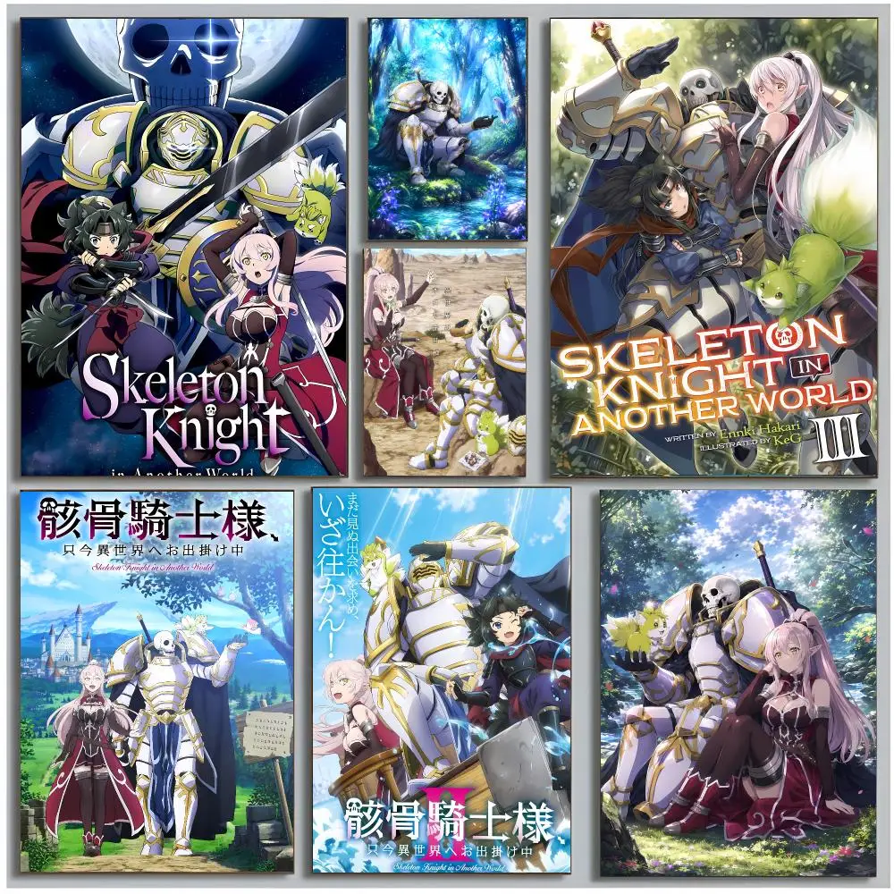 Fantasy Anime S-Skeleton Knight In Another World Poster Modern Wall Art Bedroom Living Room Print Unframed