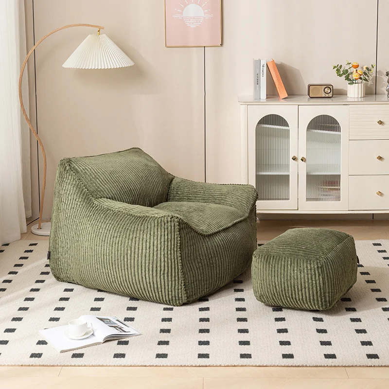 ￥#High Quality Lazy Sofa Compression Sofa Chair Reclining or Sleeping Sofas Balcony Living Room Bedroom Leisure Sofa Tatami