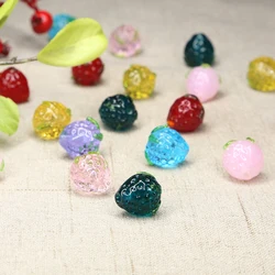 15x13mm Glass Strawberry Accessories Beads for DIY Jewelry Making Ornaments Necklace Bracelet Accessories