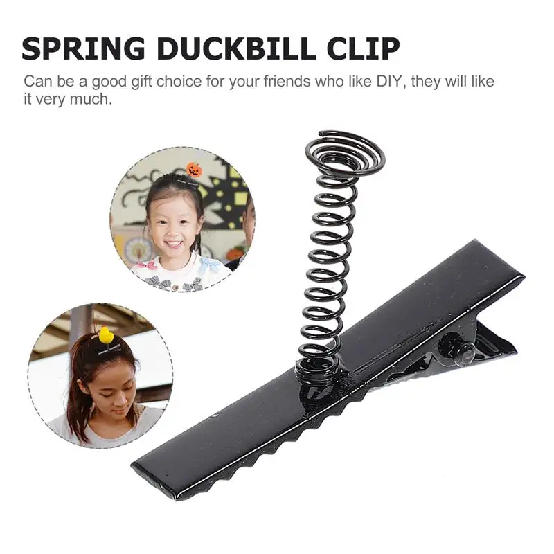 100pcs Spring Duckbill Clip Spring Hair Clip Iron Hairpin DIY Hair Clip Headdress Accessories Alligator Hair Clips DIY Materials