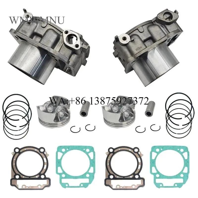 Wmwmnu Front Rear Cylinder Piston Gasket Kit Bore 91mm for BRP 1000 Commander Maverick Outlander 420623566 420623568 ATV UTV